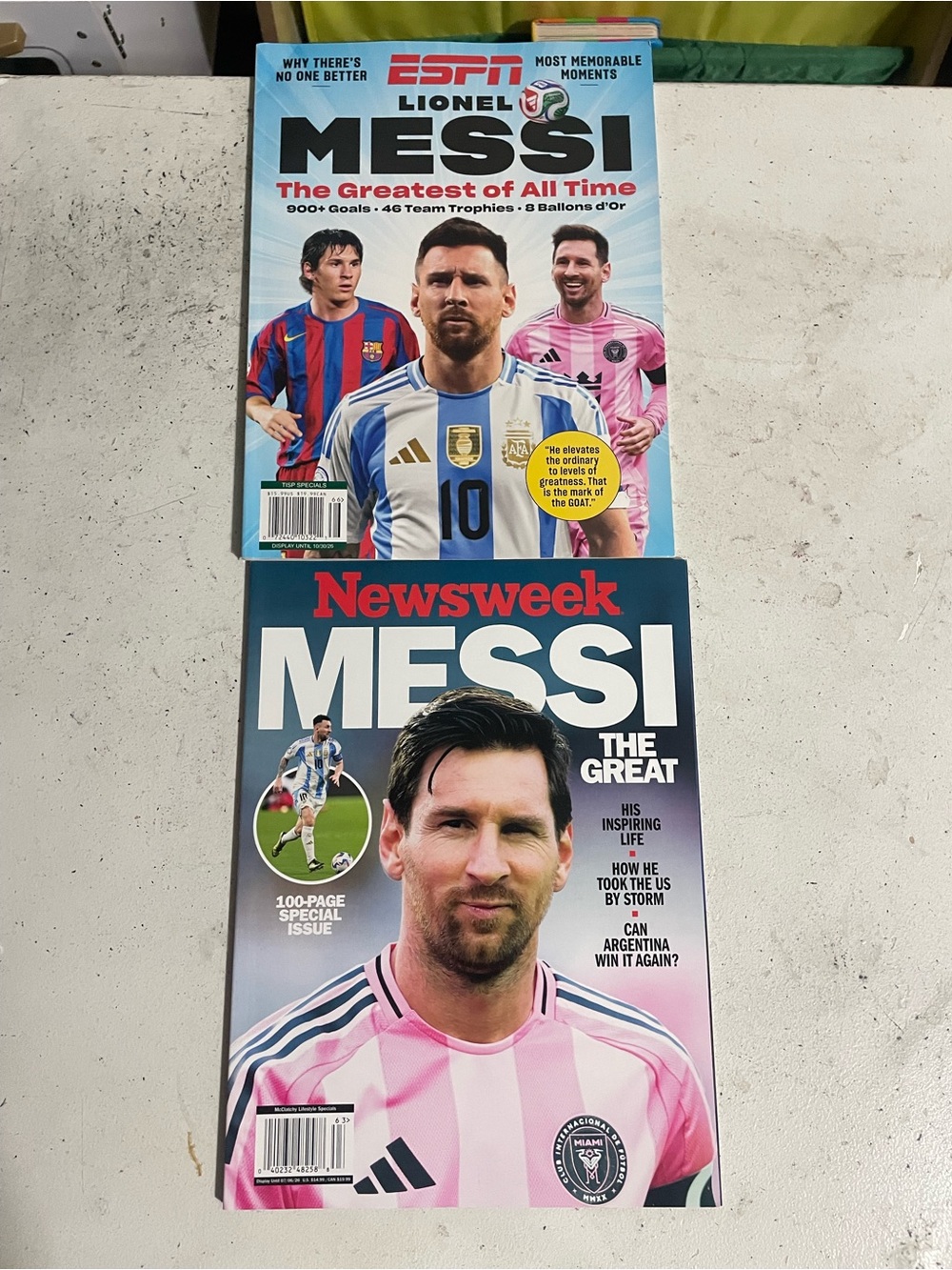 Magazine lot Lionel Messi -
